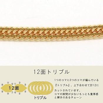【18金 12面トリプル❇ 新品❇】喜平ネック レス７,０g ４６cm❕証明書付 Amazon | [VARIOUS LUXURY] 喜平 ネックレス 18金 トリプル 12面